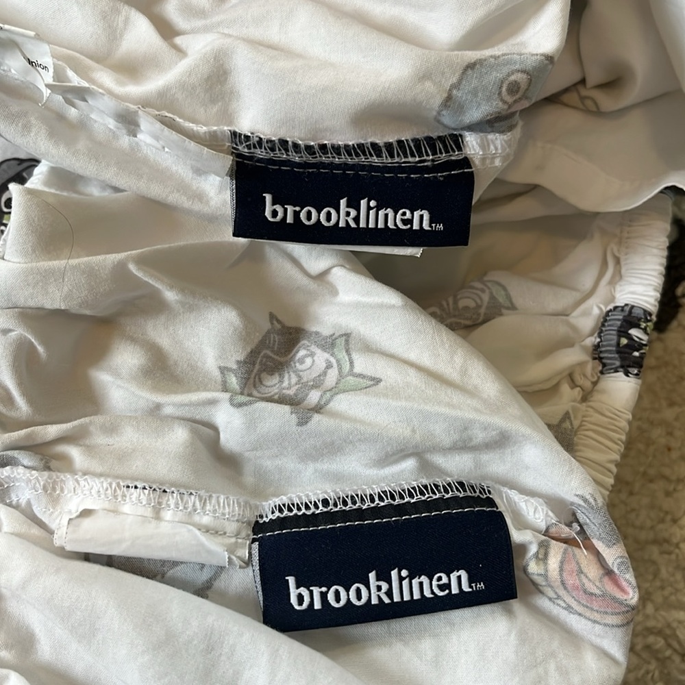 Brooklinen Sesame Street toddler crib sheets - Picture 3 of 4